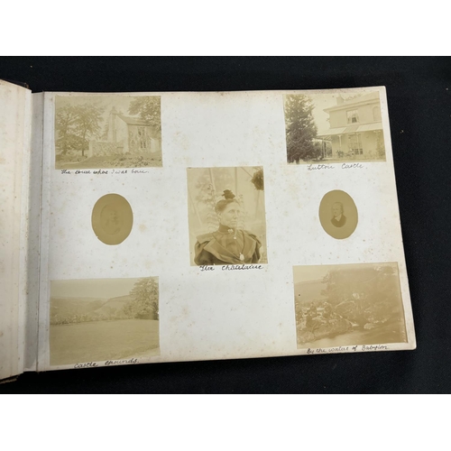 251 - Victorian photograph album in brown folder