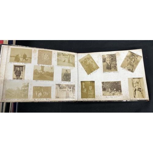 251 - Victorian photograph album in brown folder