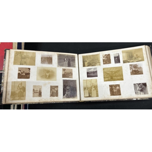 251 - Victorian photograph album in brown folder