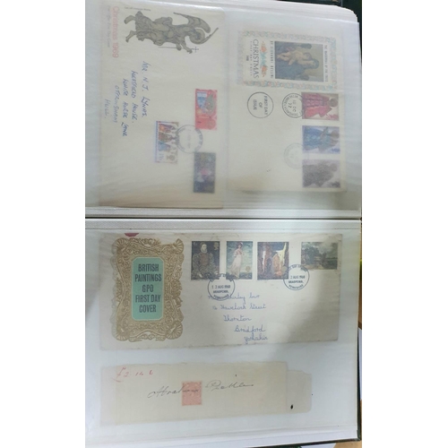 578 - Black stamp album containing British stamps, mainly used QV to EQII 1990s (Many hundreds)