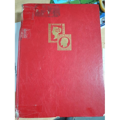 580 - Red stamp album containing mainly Africa stamps Algeria-Zaire plus Samoa, 20thC used and mint (Hundr... 