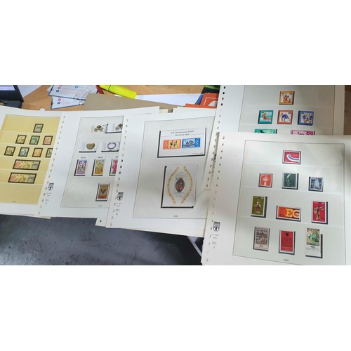 585 - Linder sheets Germany 1949-1959 mainly blank some used sets and part sets together with Linder sheet... 