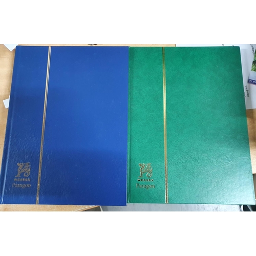 593 - Two stock albums , the green album containing a large quantity of Sweden 19th and 20thC used and min... 