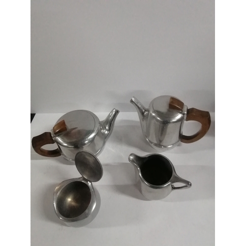 347 - Four piece Picquot ware tea/coffee set