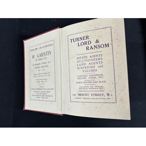 445 - Kellys Handbook to the tilted landed and official classes 1955 in original red tooled leather cover