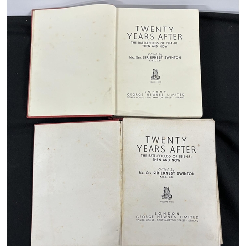 455 - Twenty years after, the battlefield 1914-18, edited by Maj.Gen. Sir Ernest Swinton volumes I and II