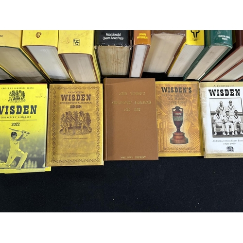 468 - Collection of different wisden books including Anthology and Book of test Cricket