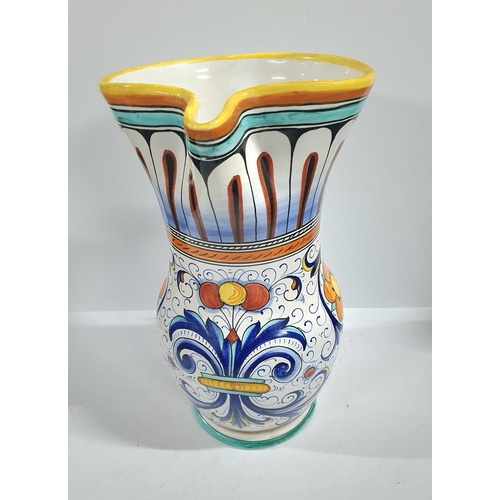 552 - Over-sized hand painted Italian jug