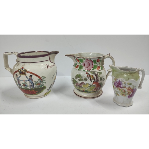 553 - Three Antique ceramics, two Crimean and another, a/f (3)