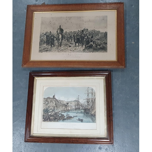 144 - Large mid Victorian print depicting 