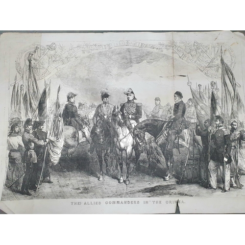 263 - Large quanity of unframed prints & 1 framed print, mostly Victorian relating to the Crimean War (Qty... 