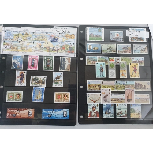 921 - Large quantity of Isle of Man dealer sets on sheets 1980s-2014, all mint (Qty)