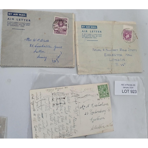 923 - Large collection of GB and foreign FDC airmail etc (Qty)