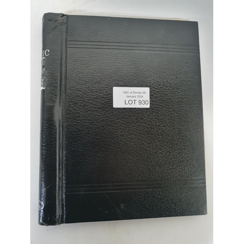 930 - Black stamp album containing a large quantity of British used and mint 20thC together with a small a... 