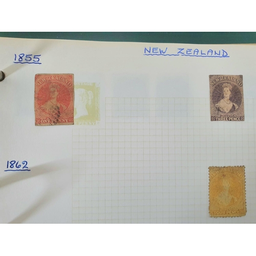 931 - Green binder containing a collection of Commonwealth stamps with a good 19th and 20thC section of Ca... 