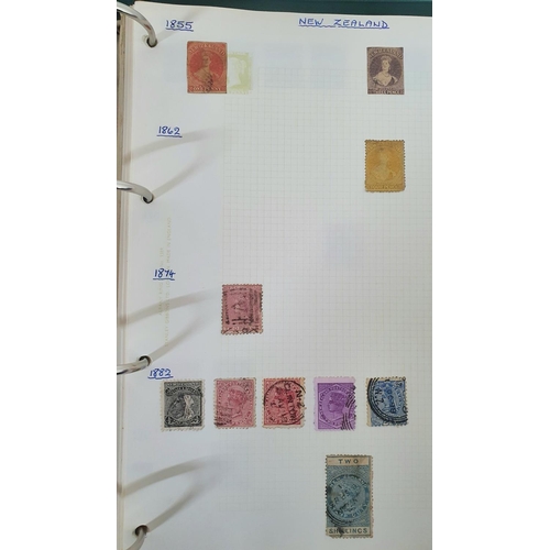 931 - Green binder containing a collection of Commonwealth stamps with a good 19th and 20thC section of Ca... 