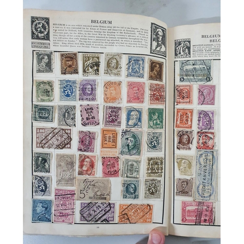 932 - The Wanderer stamp album with a quantity of world stamps, many 19thC and early 20thC examples, mainl... 