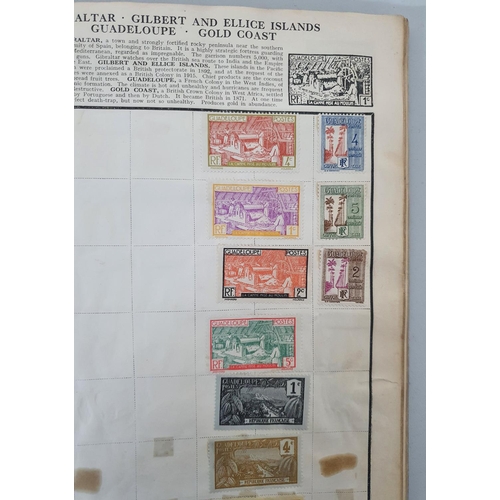 932 - The Wanderer stamp album with a quantity of world stamps, many 19thC and early 20thC examples, mainl... 