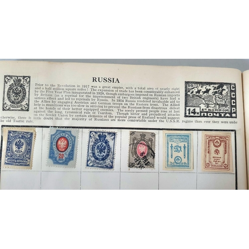 932 - The Wanderer stamp album with a quantity of world stamps, many 19thC and early 20thC examples, mainl... 