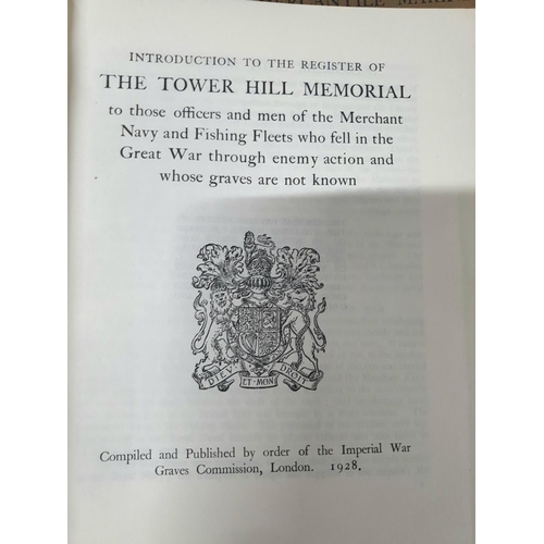 424 - The Tower Hill Memorial, London official registry in 9 pamphlet volumes published in 1928 by the Roy... 