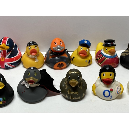 112 - 13 Rubber Ducks including Harrods and Elvis examples (13)