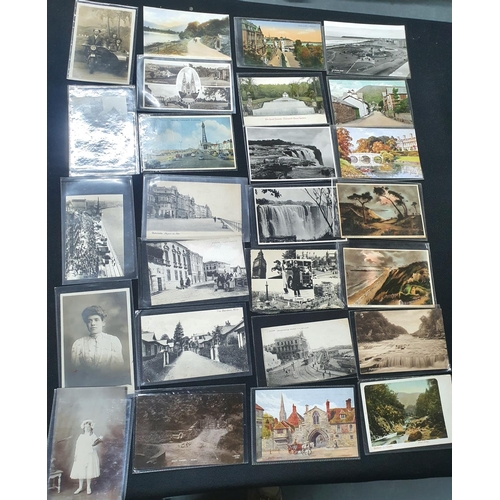 116 - Box full of Edwardian postcards, both landscape (mainly British) and portraits (Hundreds)