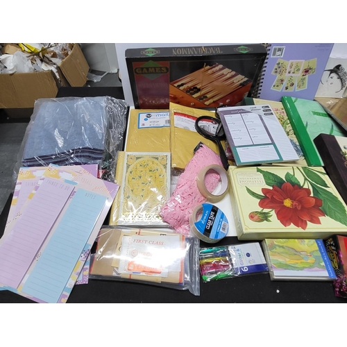 171 - Huge quantity of empty albums, calanders and scrapbooks including crayons and pens etc (Qty)