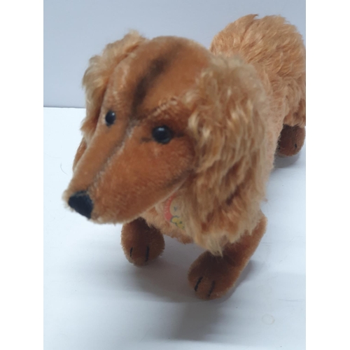 181 - Steiff Vintage 60's Waldi Dachshund Dog Mohair