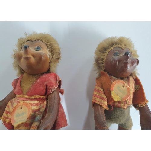 182 - Two vintage Steiff Macki and Mucki Figurines c1950s (2)