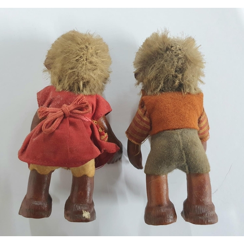 182 - Two vintage Steiff Macki and Mucki Figurines c1950s (2)