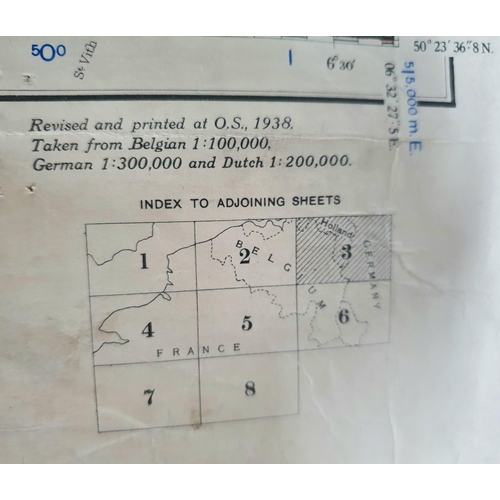 207 - WWII British military map 1937 