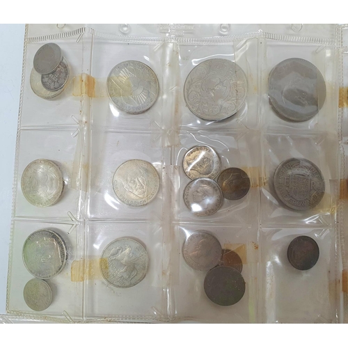 208 - Collection of British 19thC and 20thC silver and bronze coins together with some world coins, a Brit... 