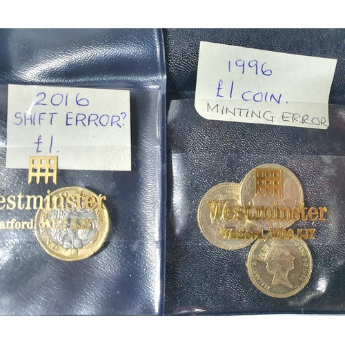 212 - Quantity of British QEII modern coinage, some with errors to include 5 x £2 