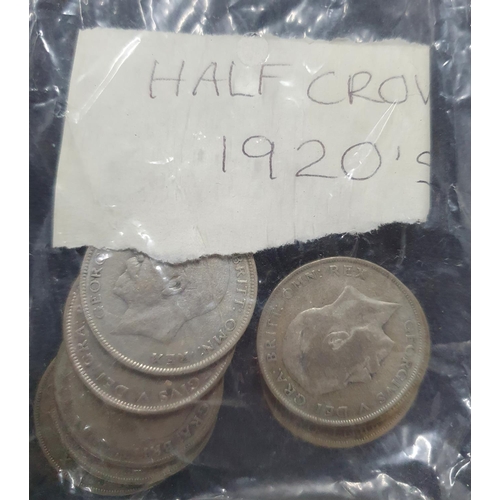 218 - Box full of mainly British 20thC coinage, mostly packaged up including a large quantity of 50% silve... 