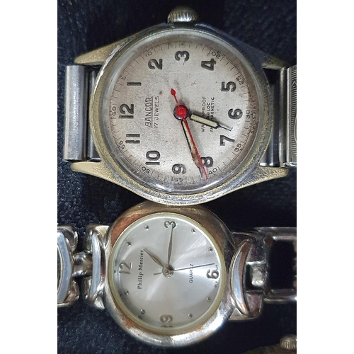 220 - Collection of six gents and ladies vintage wristwatches including a boxed AVIA example (6)