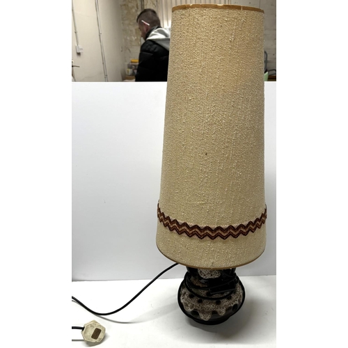 228 - 18970s West German floor lava lamp with original shade