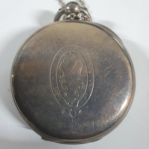 230 - Unusual antique pocket silver watch containing a large silver Victorian coin,

Gross weight - 132 gr... 