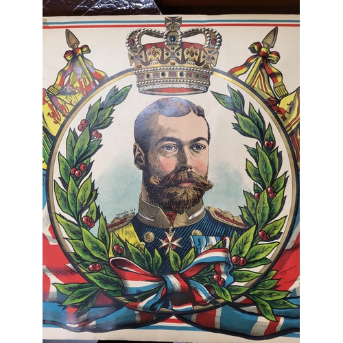 252 - Lafayette Ltd - King George V, poster, Royal Flag Banner - produced for the coronation,

61 x 93 cm