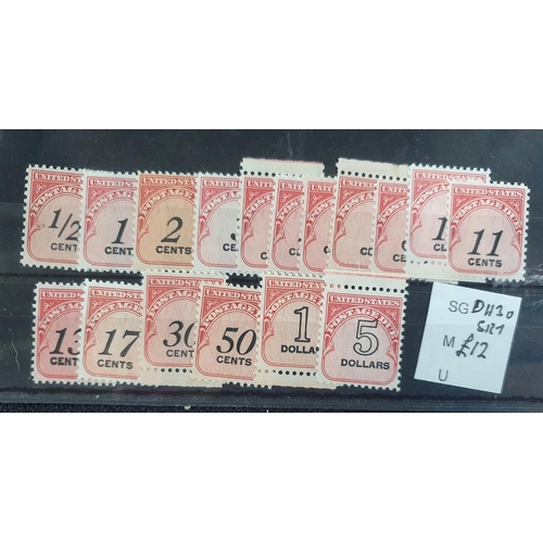 352 - Six small dealer cards containing Yugoslavia-Croatia c1919 mint set & another (2 cards), USA (2 card... 