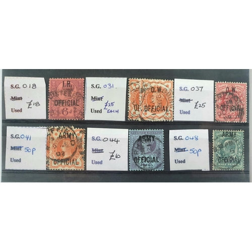 357 - Two dealer sheet containing various individual used GB stamps QV to QEII pre decimal (Qty)