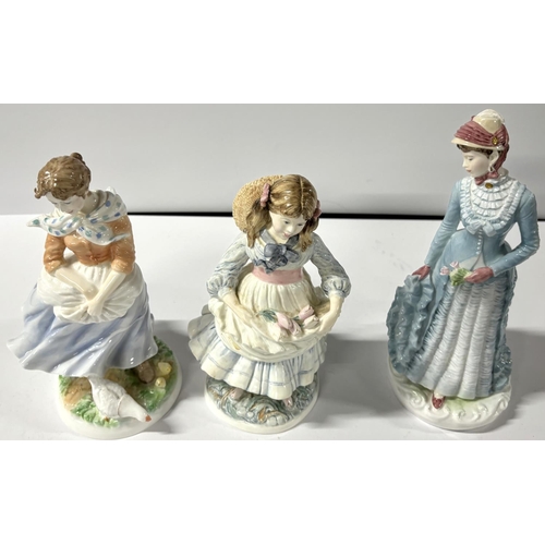 513 - 2 Royal Worchester figures with 1 coalport figure including 