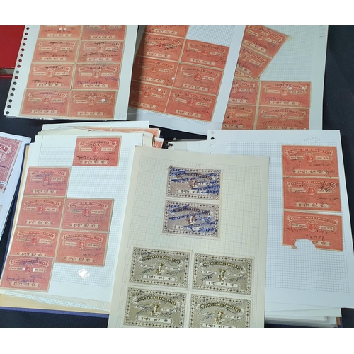 245 - Album containing a large quantity of Indian state of Indore court fee stamps mainly stamped off, som... 