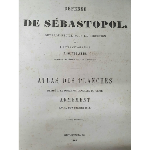 43 - Defense de Sebastopol, Atlas des Planches, Armements, between 9/14 Novembre 1854 (Saint Petersberg 1... 