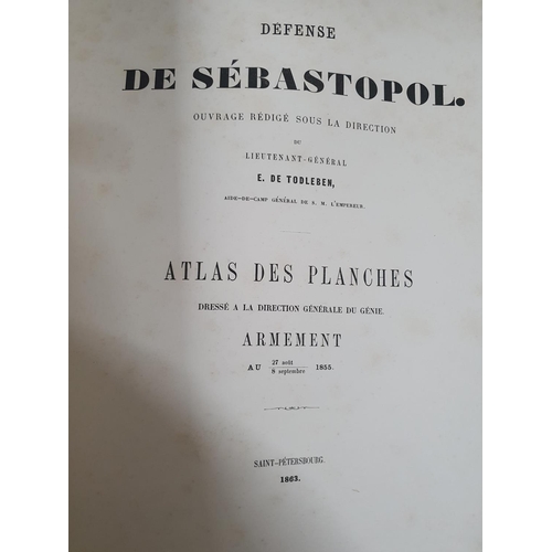 43 - Defense de Sebastopol, Atlas des Planches, Armements, between 9/14 Novembre 1854 (Saint Petersberg 1... 