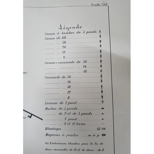 43 - Defense de Sebastopol, Atlas des Planches, Armements, between 9/14 Novembre 1854 (Saint Petersberg 1... 