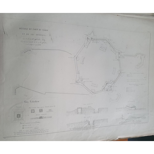 43 - Defense de Sebastopol, Atlas des Planches, Armements, between 9/14 Novembre 1854 (Saint Petersberg 1... 