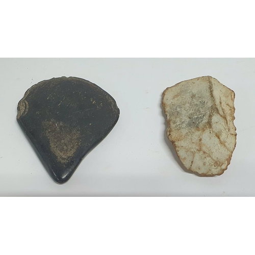 11 - Two stone age axe-heads/tools (2)