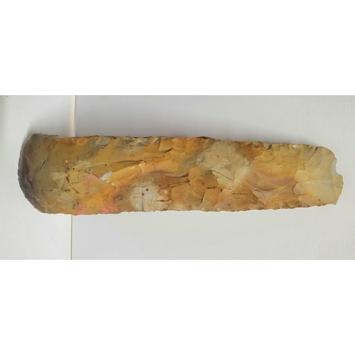 13 - Large Stone Age axe head,

26cm long