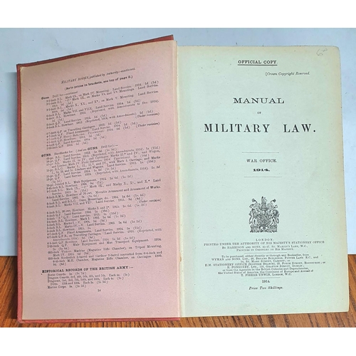 95 - A Manual of Military law published by the War Office in 1914