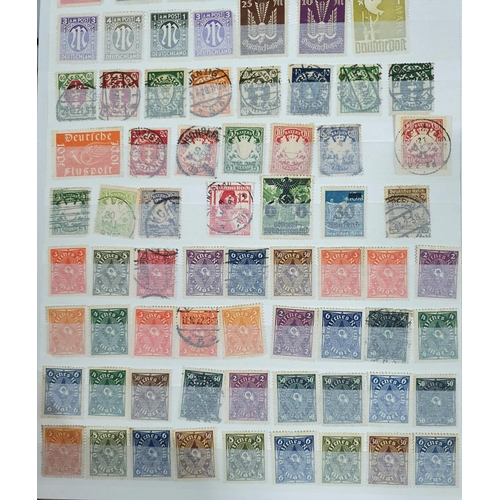 165 - Two green stock books filled with approx 3000, mainly used unmounted Germany and Bayern states stamp... 